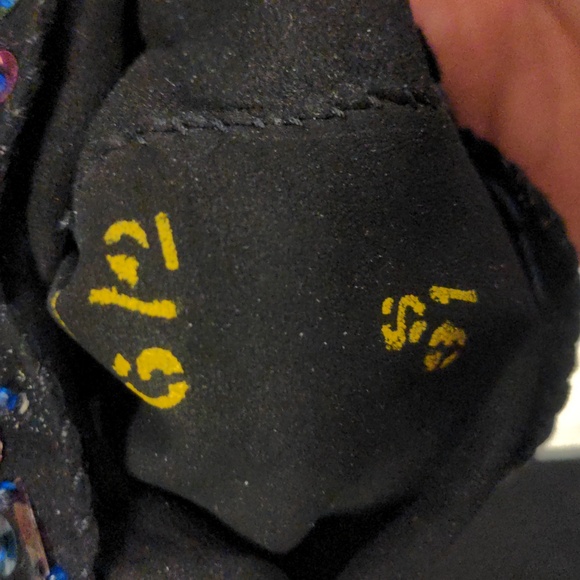 Black Suede Gloves Arm Sleeves Gauntlet Sequined Elegant 4pc Set Vintage SZ S - Picture 9 of 15